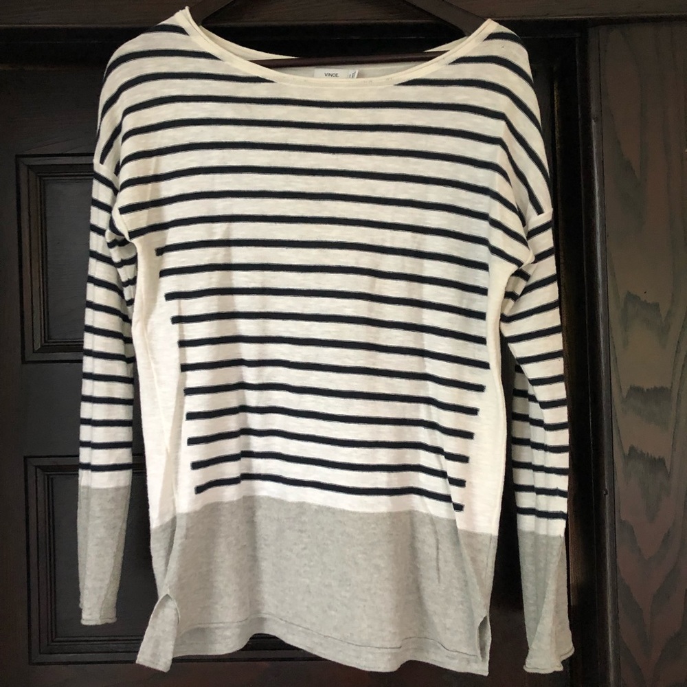 Vince striped light sweater